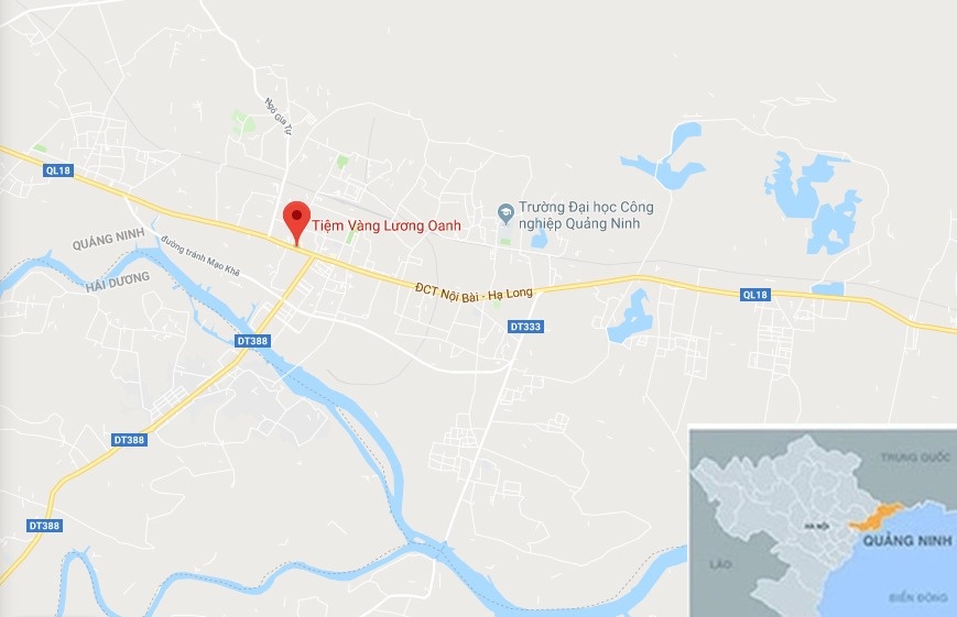 Cướp tiệm vàng ở Quảng Ninh ảnh 3 Cuop tiem vang o Quang Ninh anh 3