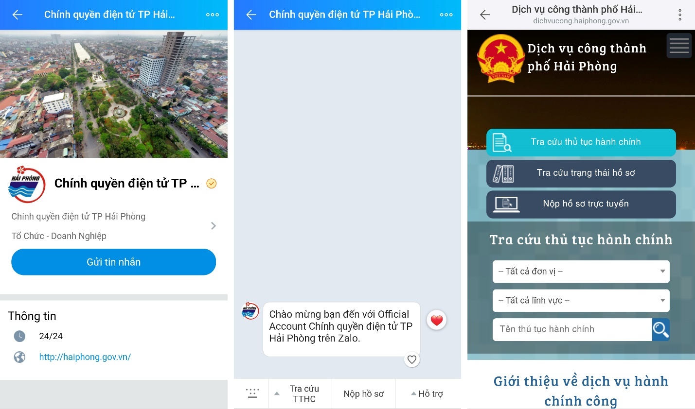 xử lý thủ tục hành chính qua Zalo ảnh 1 xu ly thu tuc hanh chinh qua Zalo anh 1