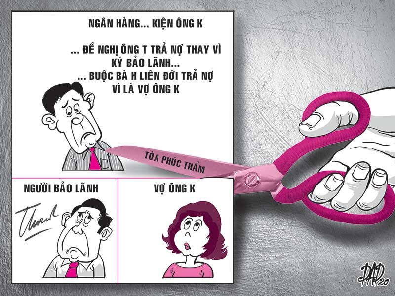 Chong vay 1 ty, vo va sep bi kien doi hinh anh