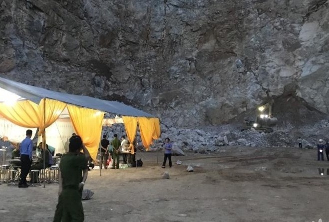 Sap mo da o Dien Bien, 2 nguoi chet, 1 nguoi mat tich hinh anh