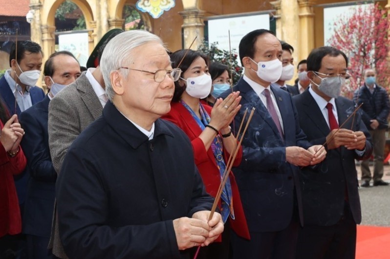 Tong bi thu, Chu tich nuoc dang huong tai Hoang thanh Thang Long hinh anh