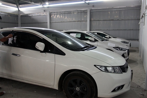 Bo Cong an triet pha duong day thue oto mang sang Campuchia tieu thu hinh anh