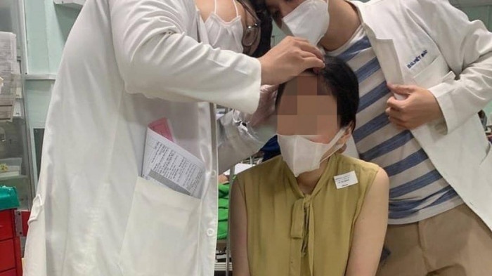 Hoa hau Oanh Le to bi danh gay thuong tich hinh anh