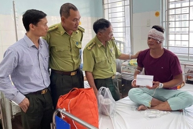 Nhom san thu rung chem trong thuong 3 kiem lam Vuon quoc gia Cat Tien hinh anh