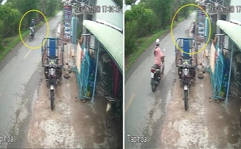 Len vao tiem tap hoa trom 2 thung bia hinh anh