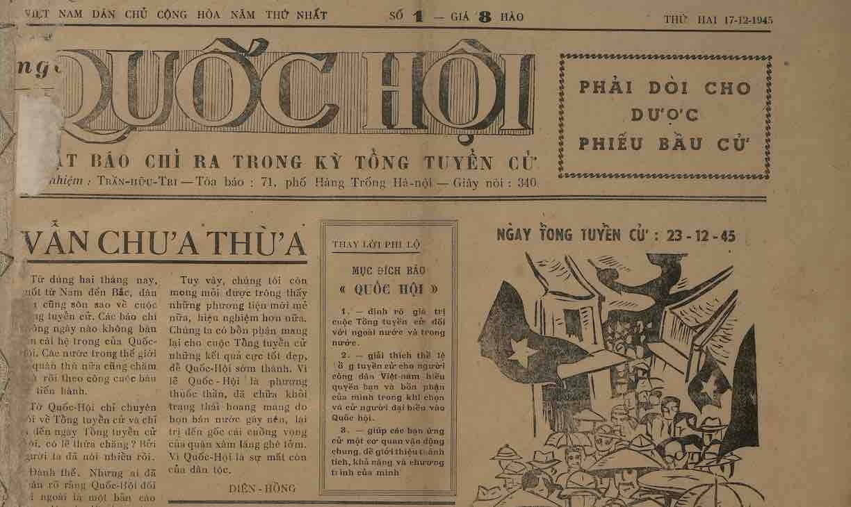 Chuyen it biet ve to bao Quoc hoi ra doi trong cuoc Tong tuyen cu dau hinh anh