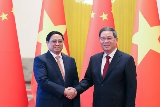 Le don chinh thuc Thu tuong Pham Minh Chinh tham Trung Quoc hinh anh