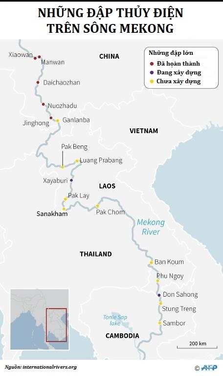dap thuy dien tren song Mekong anh 1