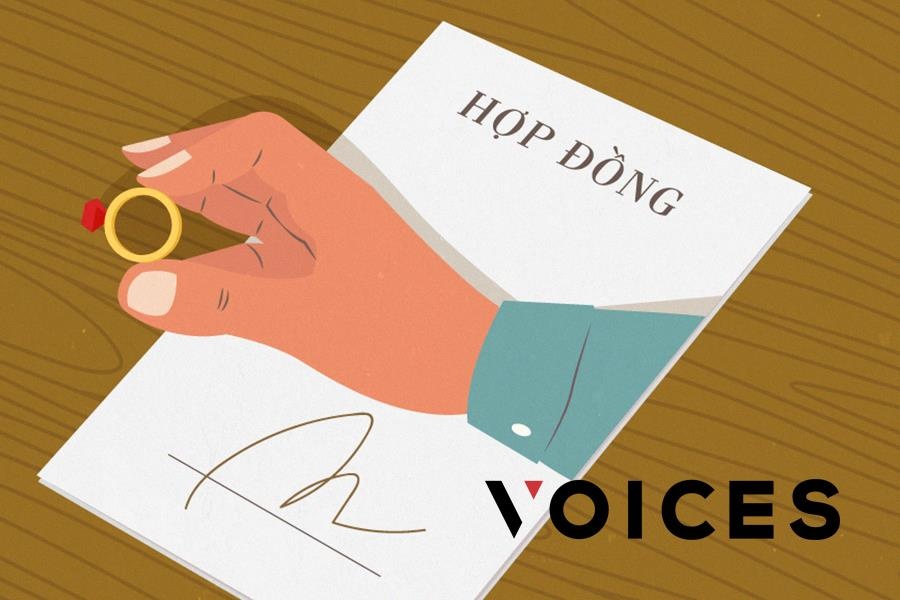 Toi da chu dong de nghi ky hop dong tien hon nhan, va khong hoi han hinh anh