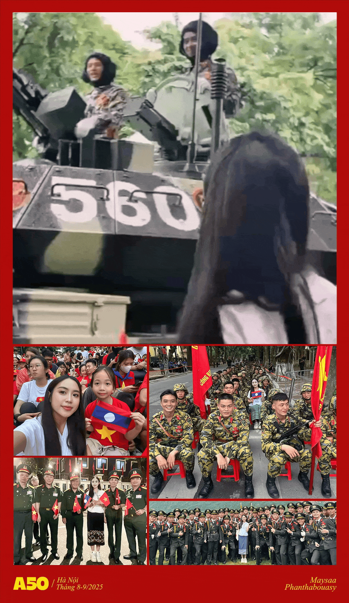 Maysaa Phanthabouasy,  du hoc sinh Lao, tinh huu nghi Viet Lao,  van hoa Viet Nam,  am thuc Viet Nam,  dinh cu Viet Nam,  Dien Bien Phu,  Giai phong mien Nam anh 12