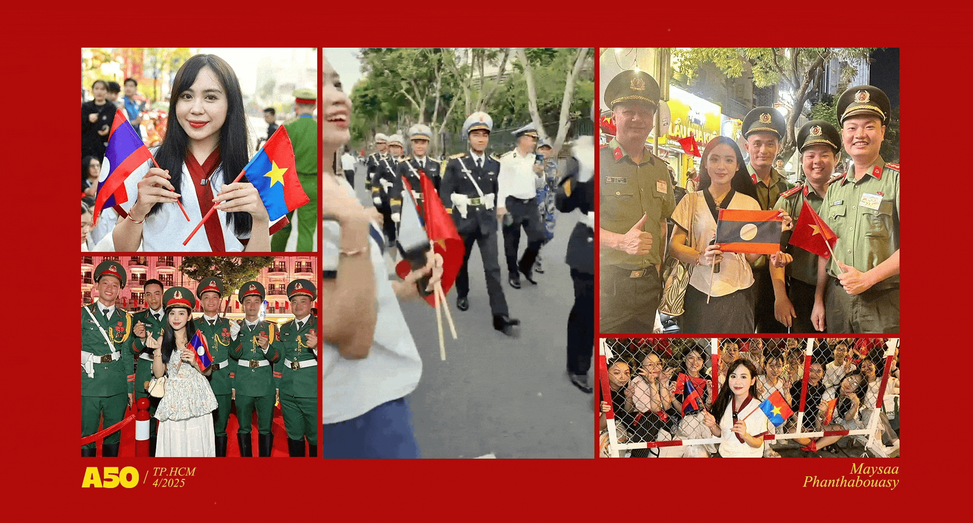 Maysaa Phanthabouasy,  du hoc sinh Lao, tinh huu nghi Viet Lao,  van hoa Viet Nam,  am thuc Viet Nam,  dinh cu Viet Nam,  Dien Bien Phu,  Giai phong mien Nam anh 6