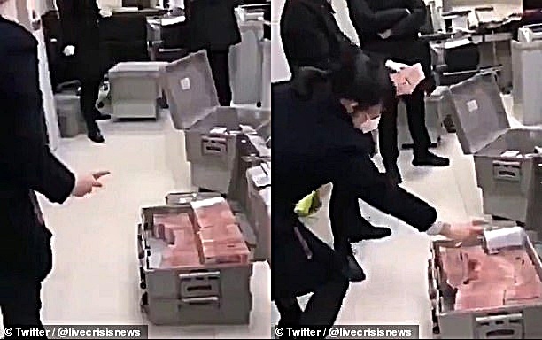 Trung Quoc khu trung toan bo tien mat va cat 14 ngay truoc khi su dung hinh anh