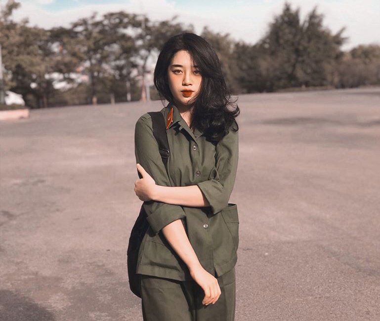 Nữ sinh quân sự ảnh 1 Nu sinh quan su anh 1