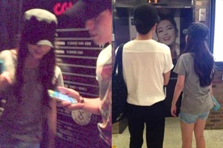 IU va Lee Hyun Woo bi bat gap di xem phim dem hinh anh