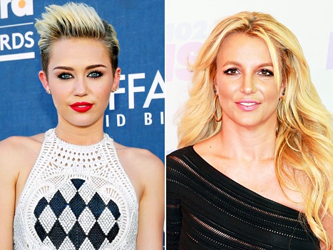 Miley Cyrus song ca cung Britney Spears hinh anh