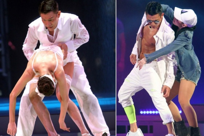 51 tuoi, Luu Duc Hoa lam khan gia 'soc' voi tu the nhay cam hinh anh