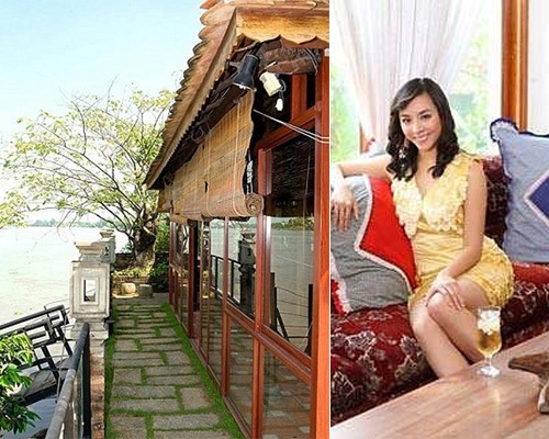 Nha vuon, resort trieu do cua gia dinh A hau Thien Ly hinh anh