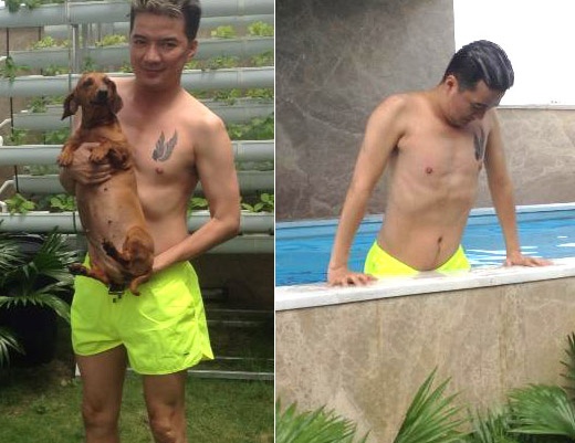 Dam Vinh Hung 'khoe' anh tam o san thuong, lo hinh xam hinh anh