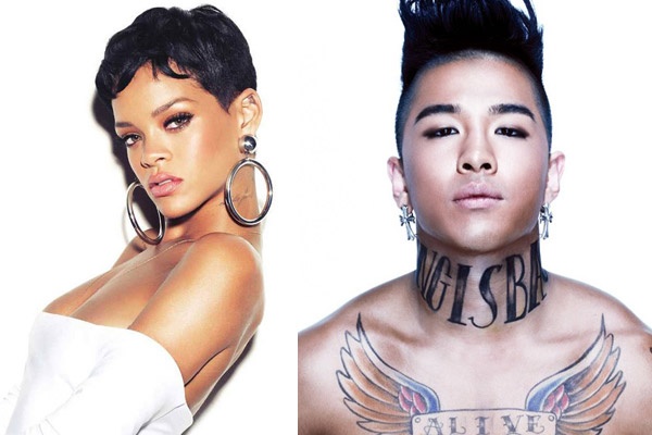 Fan thich thu khi Rihanna 'theo doi' Tae Yang (Big Bang) hinh anh
