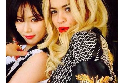 HyunA day Rita Ora nhay hinh anh
