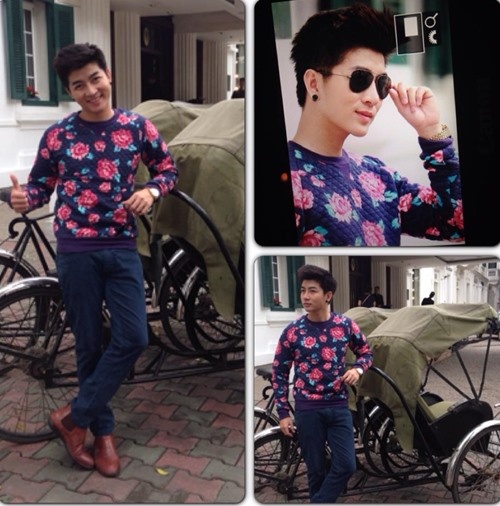 MC Nam Hee tiếp tục giữ vững phong độ  thời trang của mình, để cho ngày cuối tuần thêm phần điệu đà, Nam Hee chọn cho mình một chiếc áo họa tiết hoa sặc sỡ và bắt mắt.