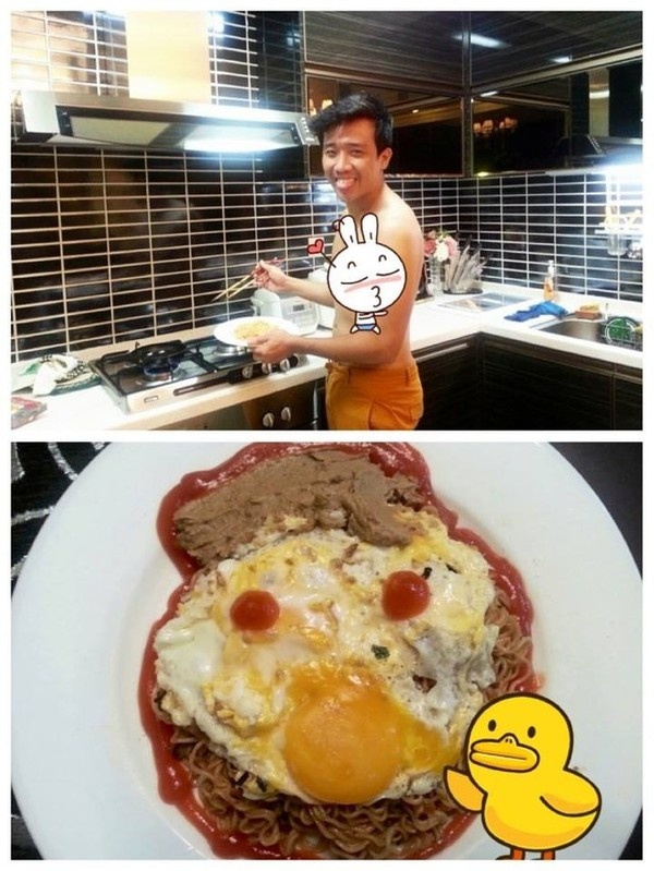 MC Trấn Thành rất biết cách lấy lòng bạn gái Mai Hồ khi thường xuyên trổ tài vào bếp nấu nướng cho người yêu ăn.