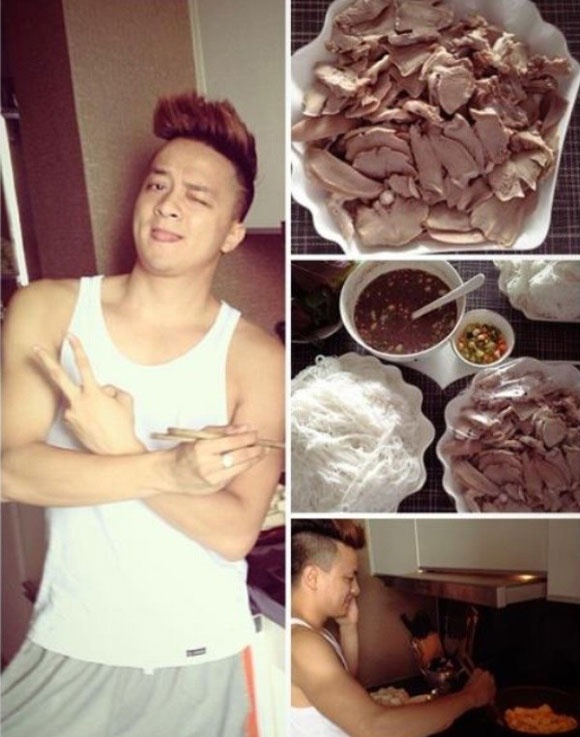Cao Thái Sơn là người khá sành ăn và thích làm bếp.
