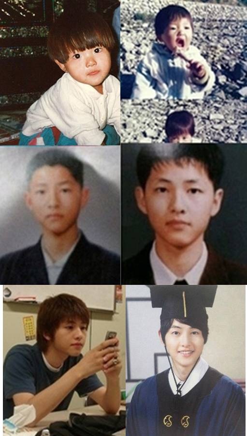 Song Joong Ki từ bé đã rất đáng yêu.