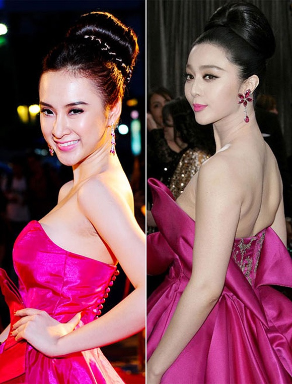 “Nữ hoàng thị phi” “đạo” y nguyên bộ trang phục của sao Hoa ngữ Phạm Băng Băng