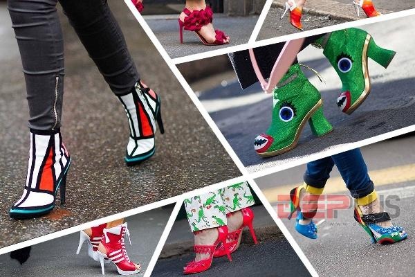 5. Với bạn, những đôi giày càng kỳ quái thì càng nổi bật.