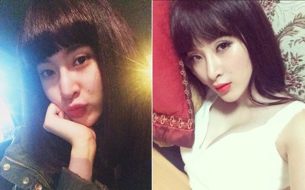 Mới đây, Angela Phương Trinh khoe tóc mái với phần mái bằng hợp mốt. Thường thì kiểu mái này luôn mang lại sự trẻ trung, ngọt ngào cho chủ nhân nhưng riêng trường hợp của Angela Phương Trinh, khuôn mặt vốn sắc sảo của cô trở nên 