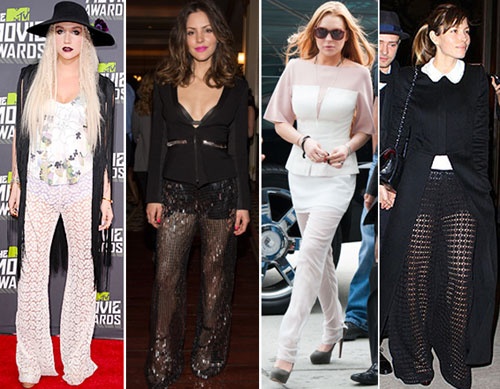 Các ngôi sao thế giới tự tin diện mốt quần nhạy cảm theo nhiều phong cách khác nhau.