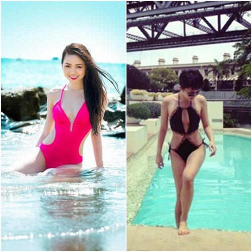 Áo tắm cut out tôn vinh đường cong nóng bỏng.