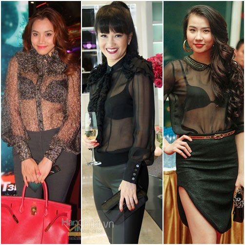 Những chiếc áo ngực nhạy cảm từng khiến không ít người đẹp bị chỉ trích vì ăn mặc thiếu tế nhị.