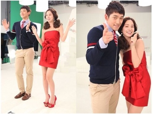 Cả hai bén duyên sau khi đóng chung quảng cáo.