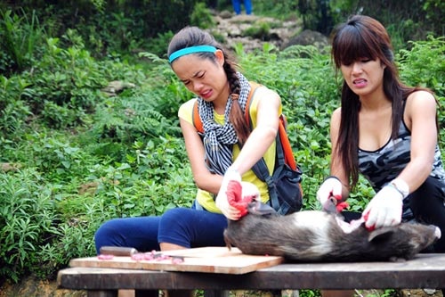 Diệp Lâm Anh thể hiện được sự thông minh, mạnh mẽ khi tham gia Cuộc đua kỳ thú.