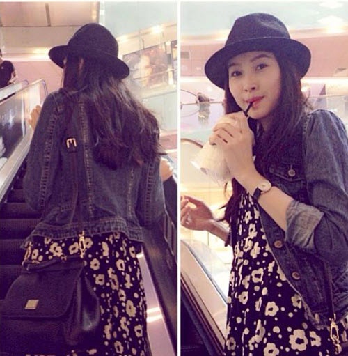 Hoa hậu Đặng Thu Thảo chiếm cảm tình của công chúng bởi cách ăn mặc rất hiền hòa và kín đáo.