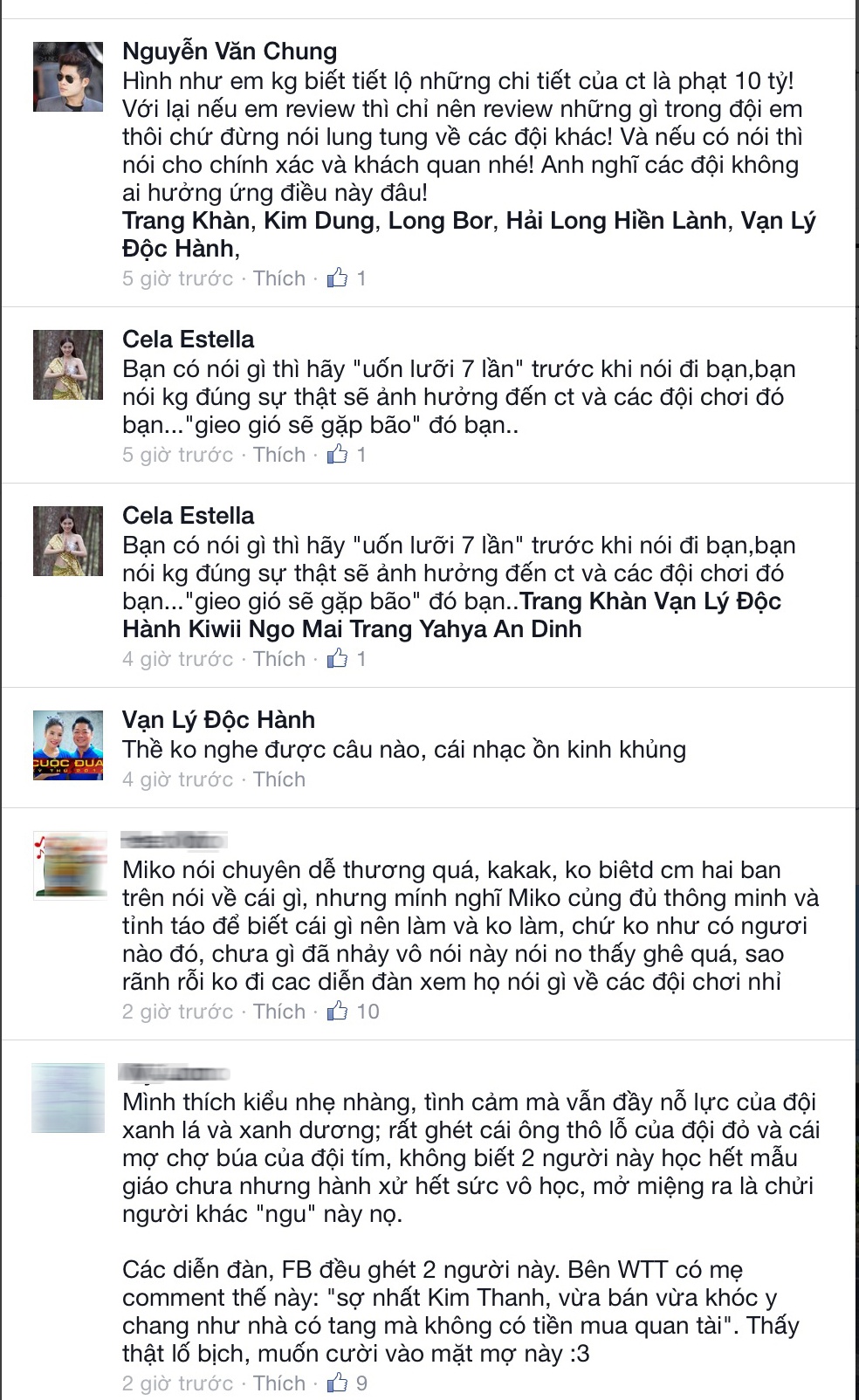 Những bình luận xoay quanh chia sẻ của Lan Trinh.