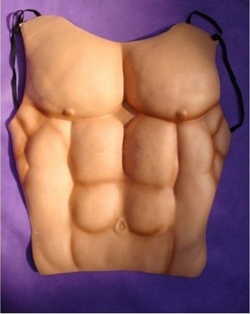 Những chiếc áo bằng silicon ôm chặt vào cơ thể phái mạnh. Nhiều người mặc nó bên trong và sử dụng áo bên ngoài như bình thường để đánh lừa về vóc dáng của bản thân. Chiếc áo này được bán với giá 14 đô la (gần 300.000 đồng)