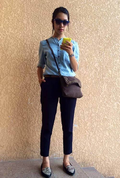 Quần baggy giấu được nhiều khuyết điểm trên đôi chân như mông to, chân bé...