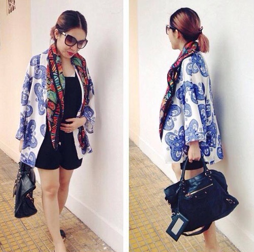 Bên cạnh đó, cũng có áo kimono hàng thiết kế có mức giá khoảng 500.000 đồng phục vụ cho các cô nàng 