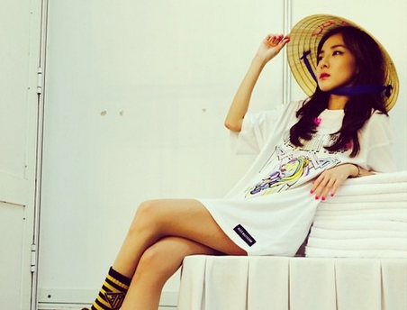 Dara (2NE1) om non la fan Viet tang ve Han Quoc hinh anh