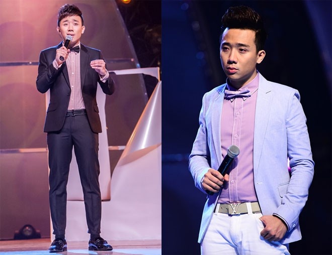 Trấn Thành trên sân khấu.