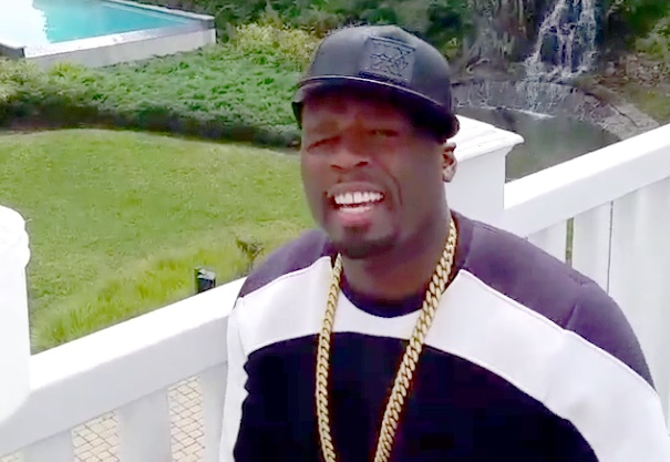 50 Cent hung ho thach thuc Floyd Mayweather hinh anh