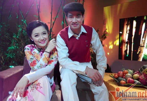 Thu Hà và MC Xuân Bắc