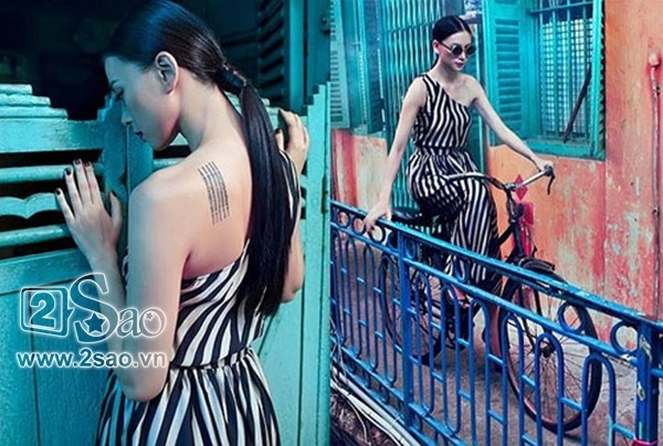 Hình xăm sau lưng của Ngô Thanh Vân mang ý nghĩa tâm linh như một tấm  bùa hộ mệnh bảo vệ chủ nhân. Đây là một kiểu xăm bùa của Thái Lan.