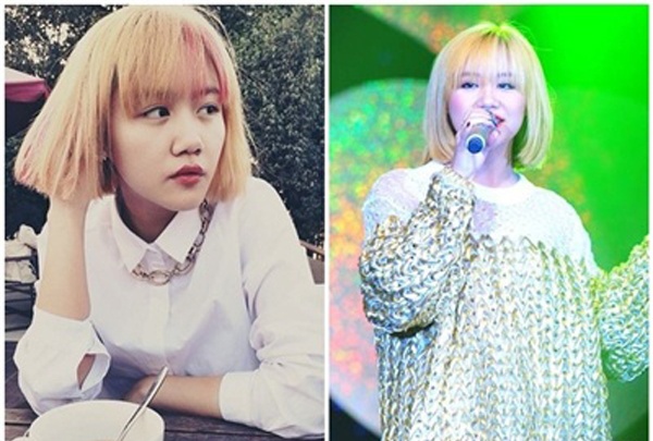 Văn Mai Hương cũng từng làm người hâm mộ ngạc nhiên khi đột ngột cắt tóc ngắn, nhuộm vàng bạch kim lạ lẫm.