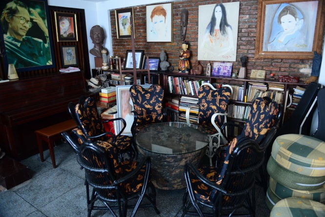 Phòng làm việc của nhạc sĩ Trịnh Công Sơn tại 47C Phạm Ngọc Thạch, Q.3, TP.HCM