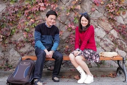 Khoanh khac ngot ngao cua Nha Phuong va Hong Dang tren phim hinh anh