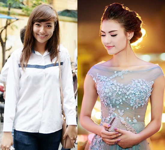 Nổi trội về khuôn mặt và ngoại hình ngay từ thời đi học, Hồng Quế ghi điểm bởi đôi mắt to sáng khuôn mặt rạng rỡ trẻ trung.